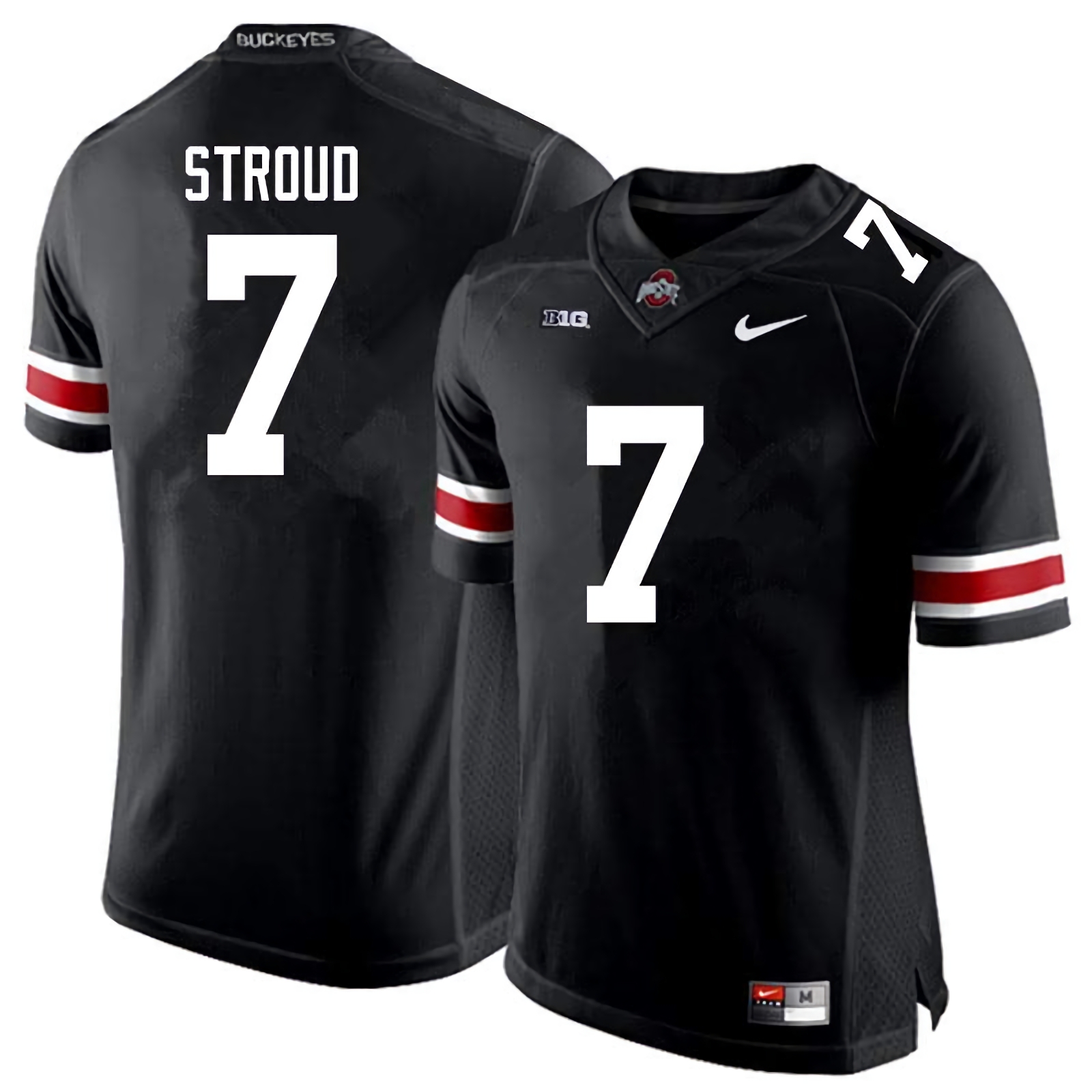 C.J. Stroud Ohio State Buckeyes Men's NCAA #7 Nike Black College Stitched Football Jersey XSA0656UV